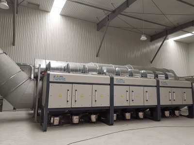 天津金桥焊材综合车架高速化镀线除尘项目